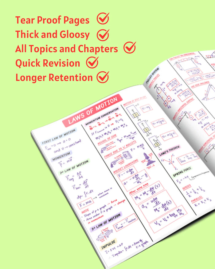 Physics + Chemistry + Maths Formula Book – For JEE