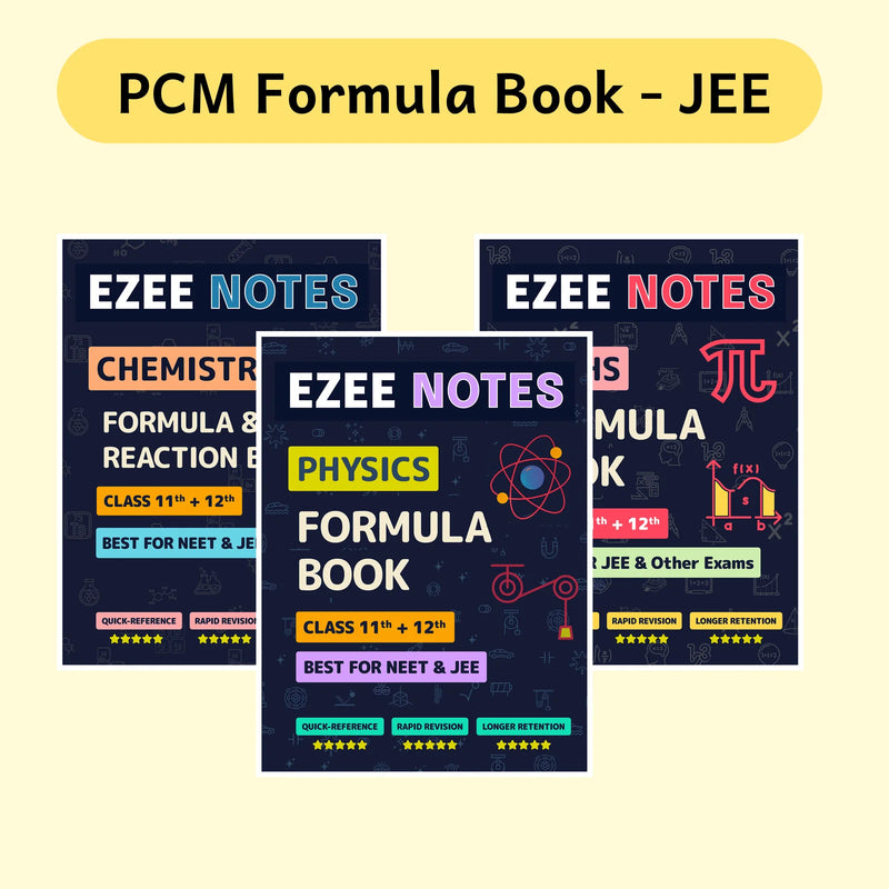 Physics + Chemistry + Maths Formula Book – For JEE